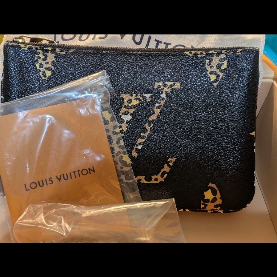 LV雙拉鍊叢林印花手提、側背包-2