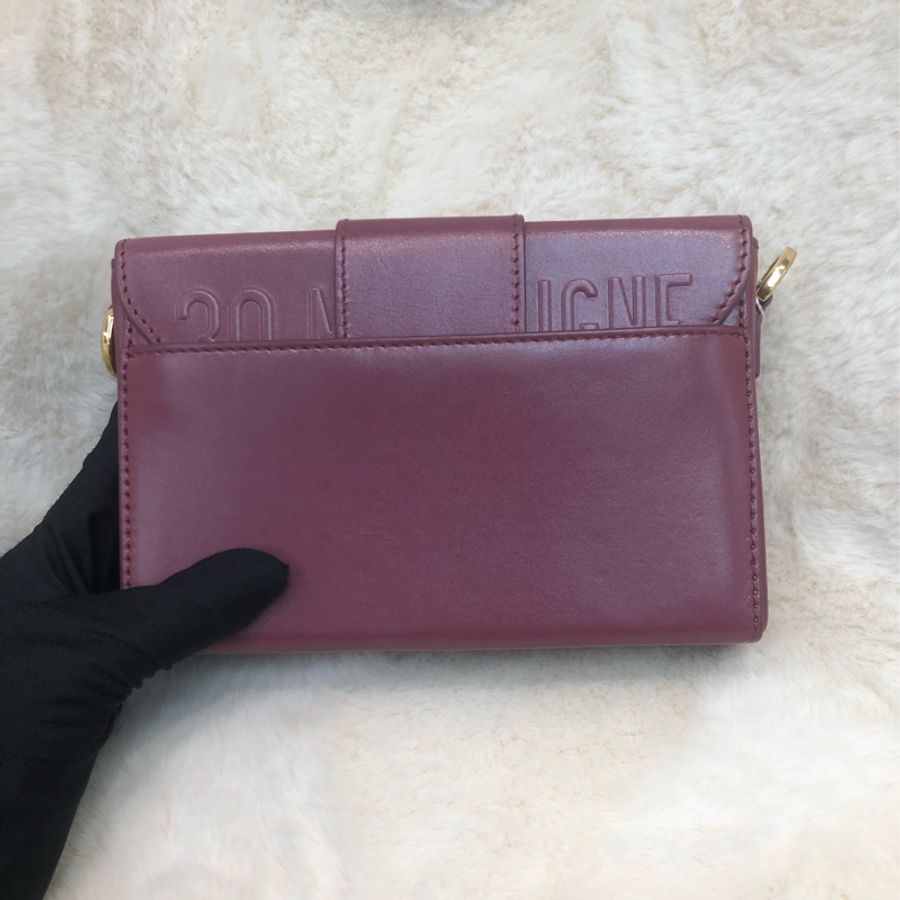 Dior 棗紅色蒙田相機袋 XC195-1