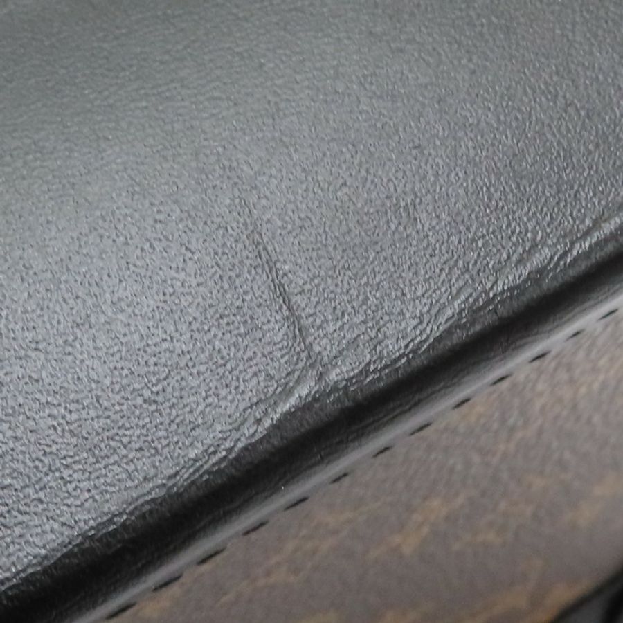 棕色 原花帆布 Pochette 行李箱 垂直 肩背包 M63913【LOUIS VUITTON LV 路易威登】 M63913-16