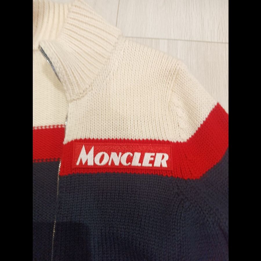 moncler 毛衣#紅米白藍#正品#S號-1