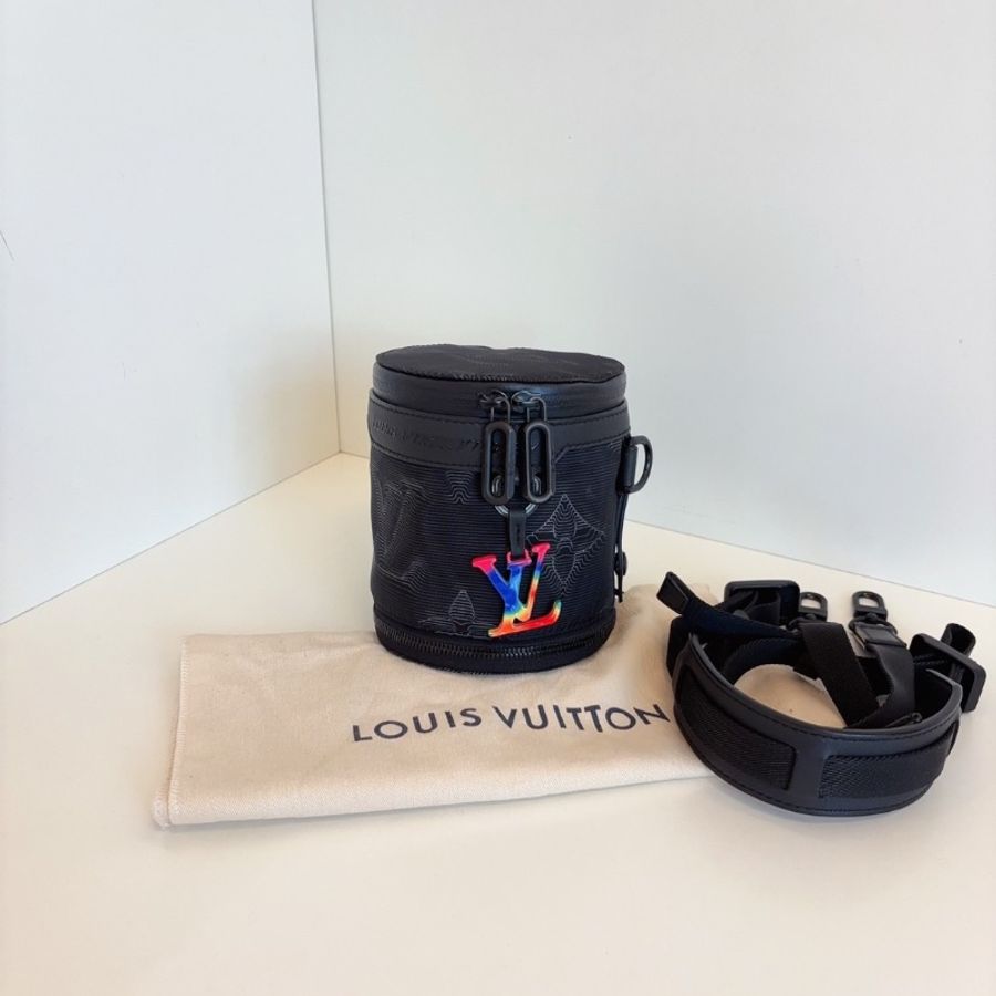 LV 2054 Expandable 炫彩水桶包秀款圓筒包12.5*12.5*13（加長23） 98新配件塵袋-1