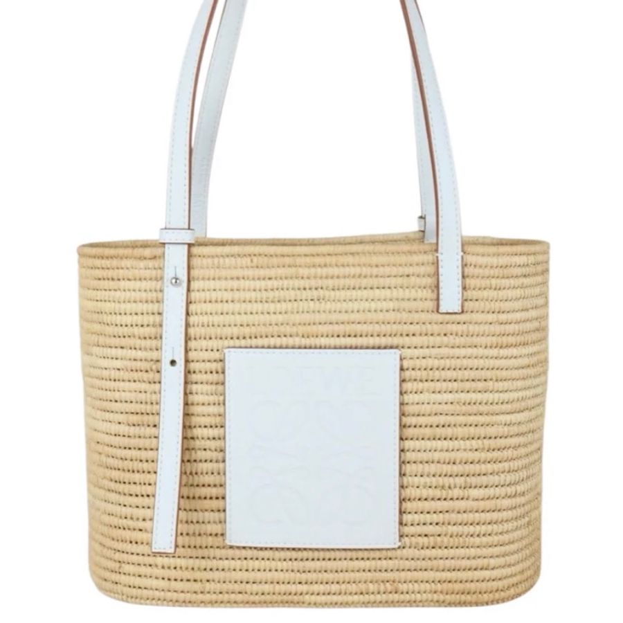 「JL精品代購」98新 Loewe 草編 肩背包-3