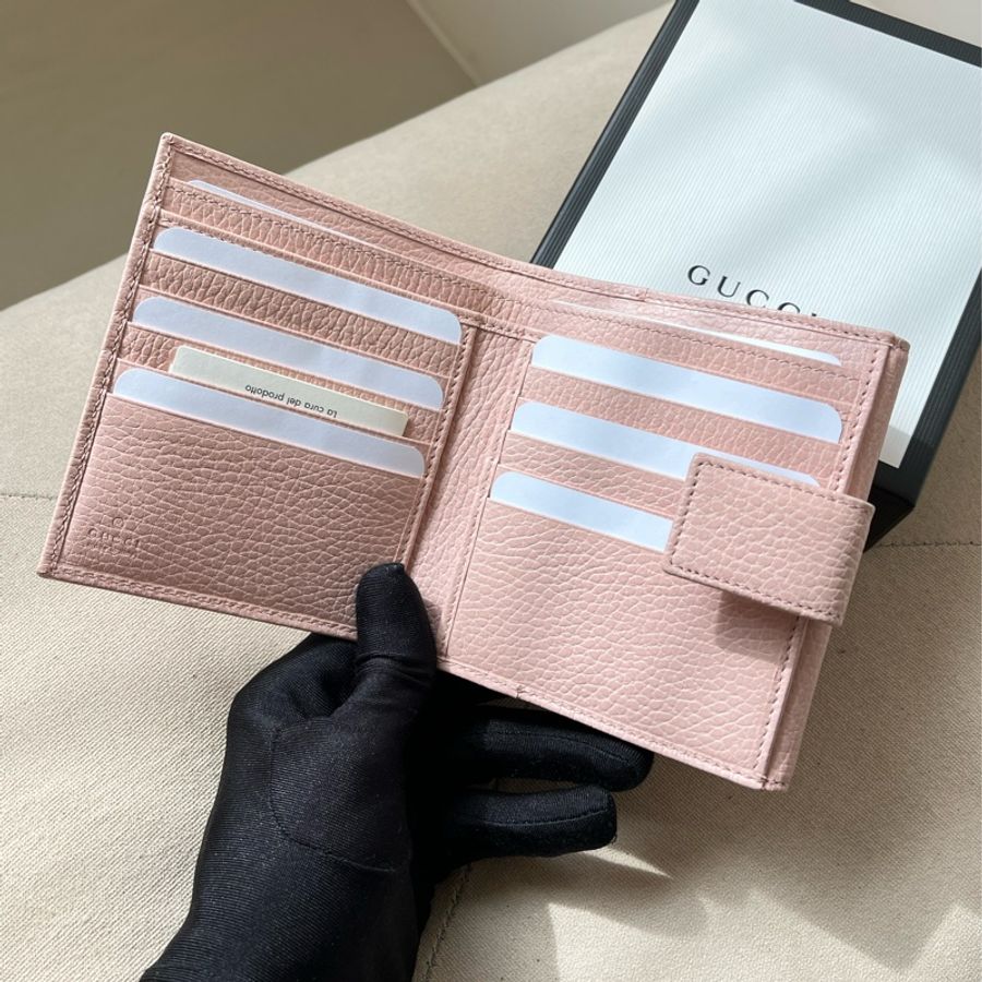 🏷️ Gucci 櫻花粉短夾-5