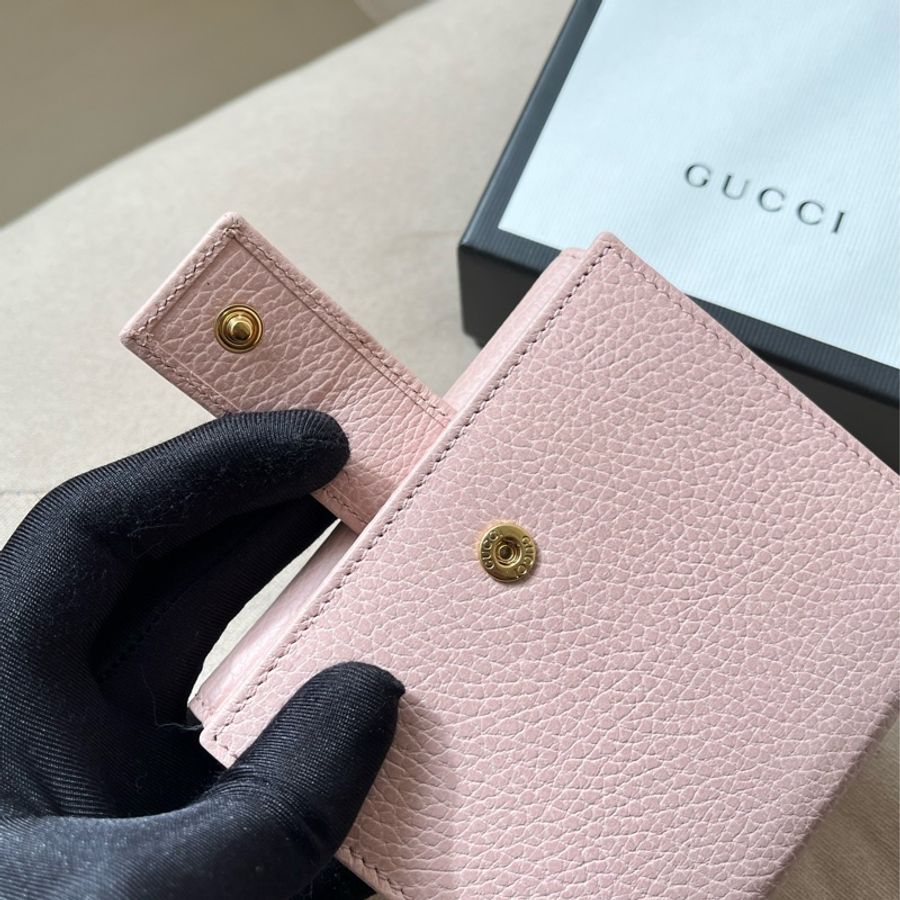 🏷️ Gucci 櫻花粉短夾-6