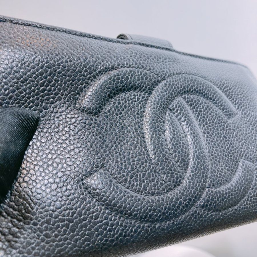 TW4667 Chanel 香奈兒復古CC字長夾 Vintage Long Wallet Caviar-17