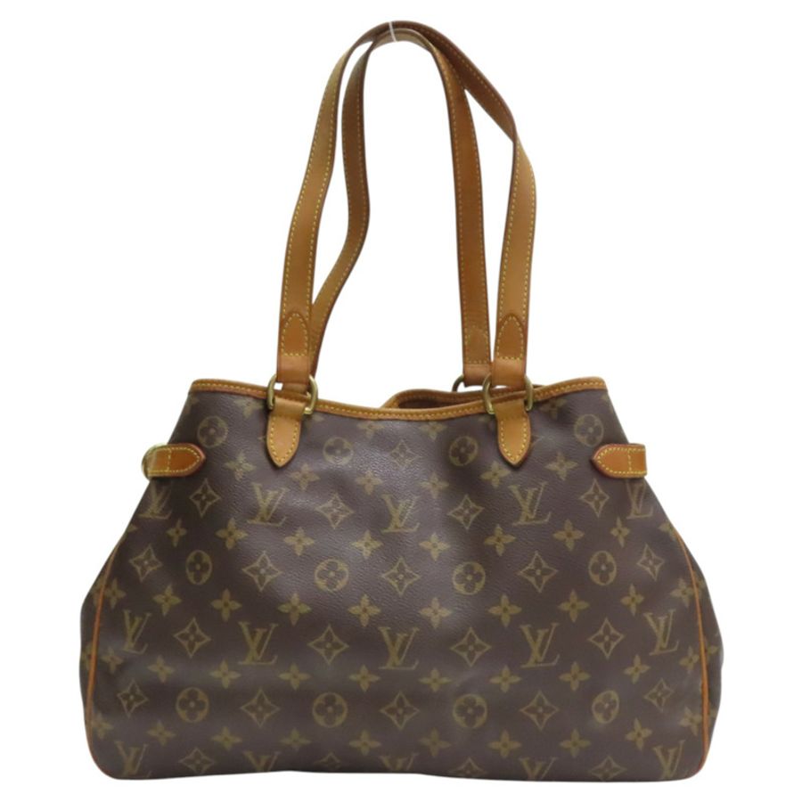 棕色 原花帆布 Batignolles Horizontal 肩背包【LOUIS VUITTON LV 路易威登】 M51154-1