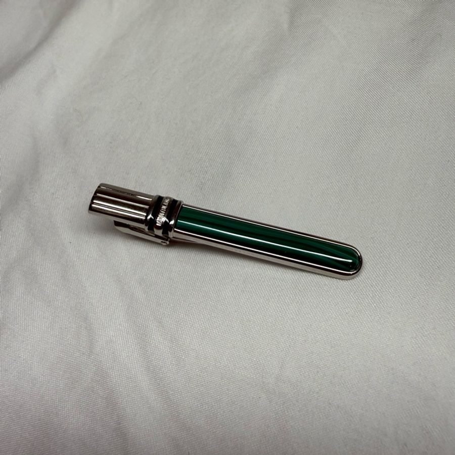 MONTBLANC 絕版 綠色 領帶夾-5