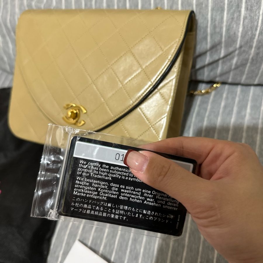 Chanel Vintage 奶茶色信封包 😍 美女們快來買包包吧-4
