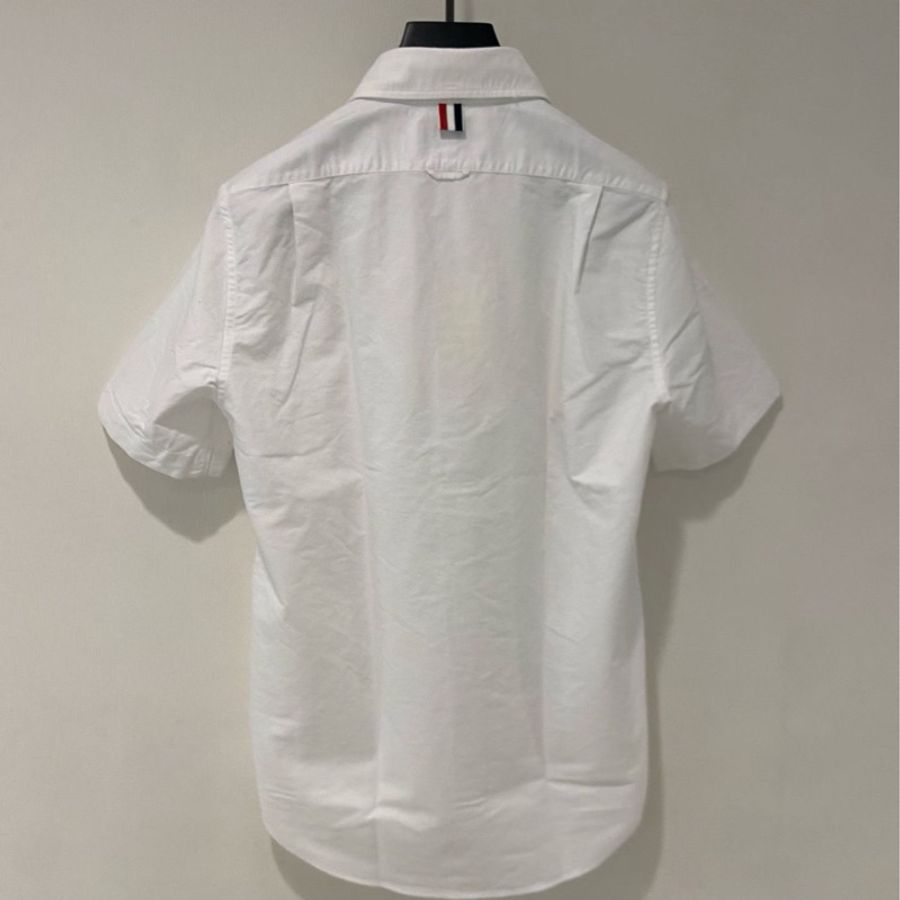 Thom Browne 男款 牛津布 短袖襯衫 #1 2 3 4-1
