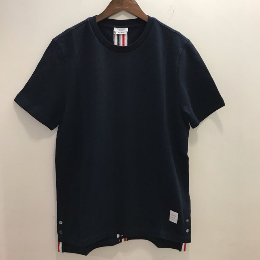 Thom Browne 男款 短袖tee #1 2 3 4 海軍藍/白色-0