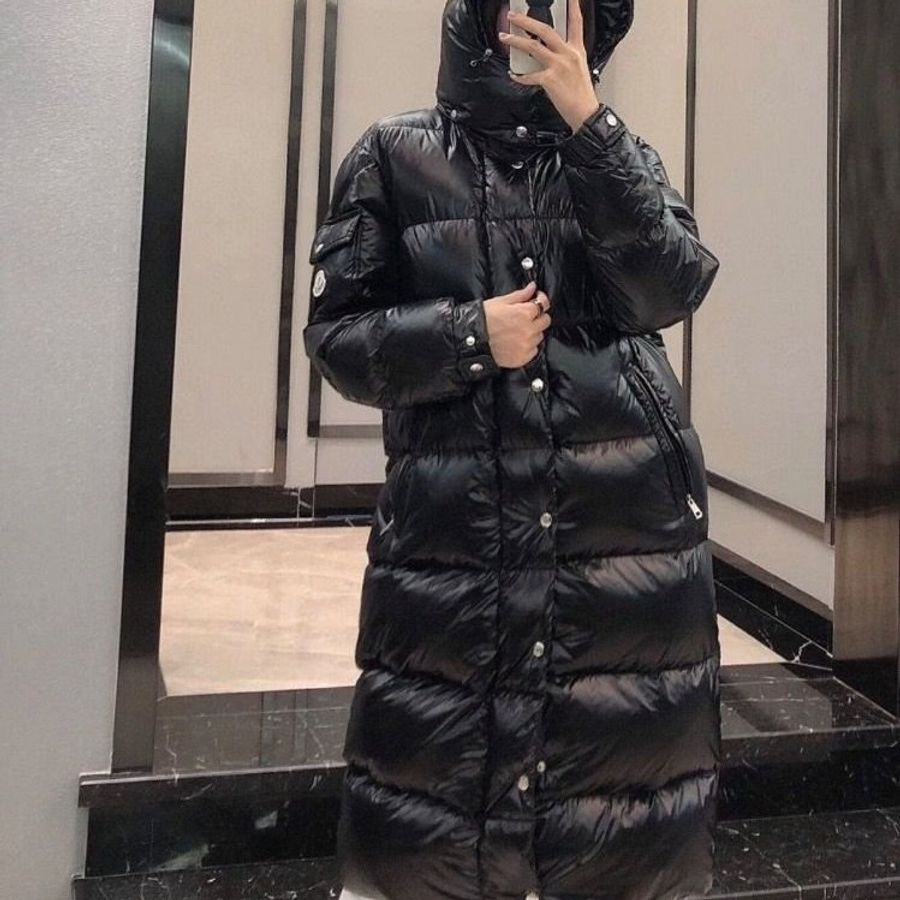 Moncler Hanoverian 黑色長款男款羽絨外套2碼 肩寬48.5cm衣長106cm胸圍61.5cm 95新配件塵袋衣架-0