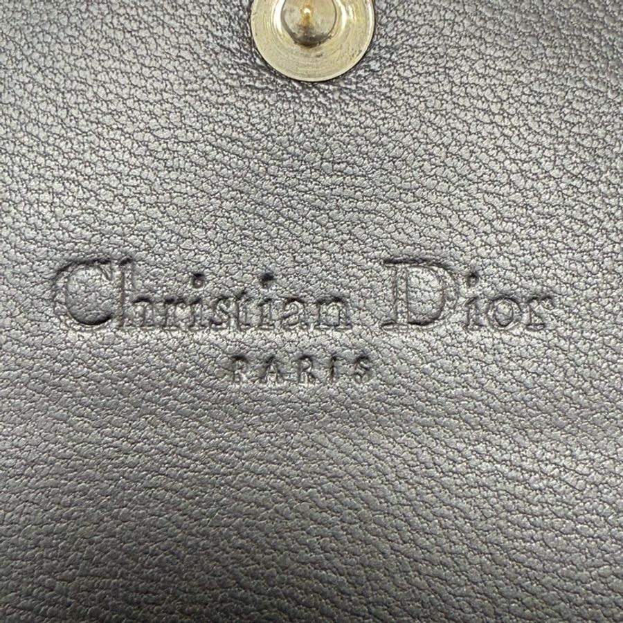 【95新✨全平台最便宜】Dior 迪奧 黑色 羊皮 銀色鏈條 woc-5