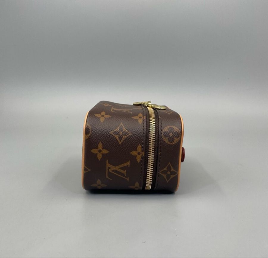 【99%新✨大全套✨有購證】LV 老花Nice Nano化妝盒手提斜挎包-4