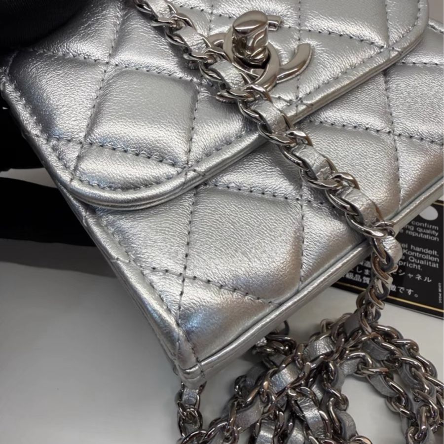 【92%新 到手不降價反爾漲價的炒賣款✨ 全網最低價!】Chanel 銀色 23C Trendy CC特別款 超級稀有保值款-6