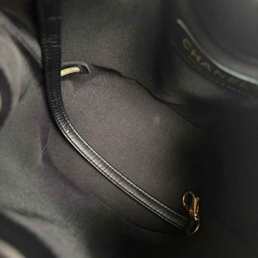 Chanel 抽繩水桶包   黑色金扣15*16*13 98新塵袋-2