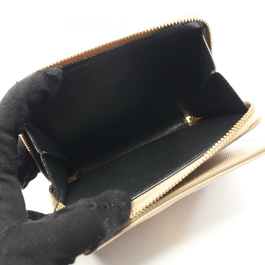 SAINT LAURENT PARIS Monogram 雙折皮夾 668288BOW012721 皮革 米色 二手-3