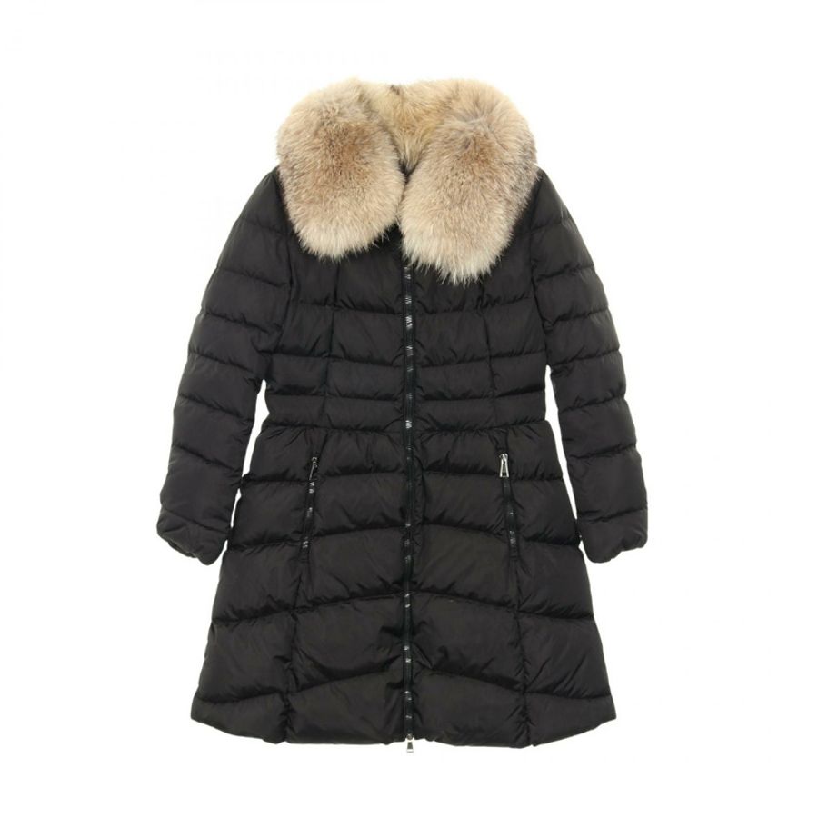 MONCLER HIRONDELLE 羽絨外套 尼龍 黑色 二手 女款-0