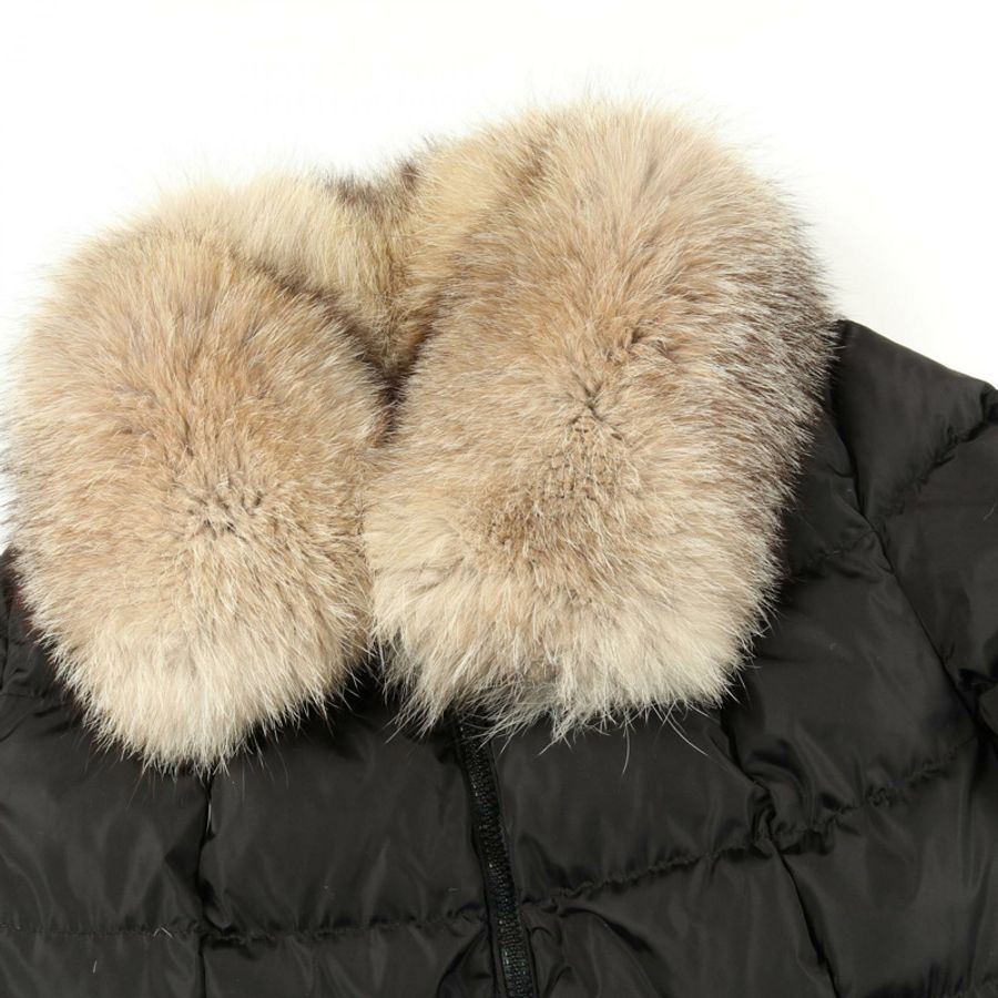 MONCLER HIRONDELLE 羽絨外套 尼龍 黑色 二手 女款-5