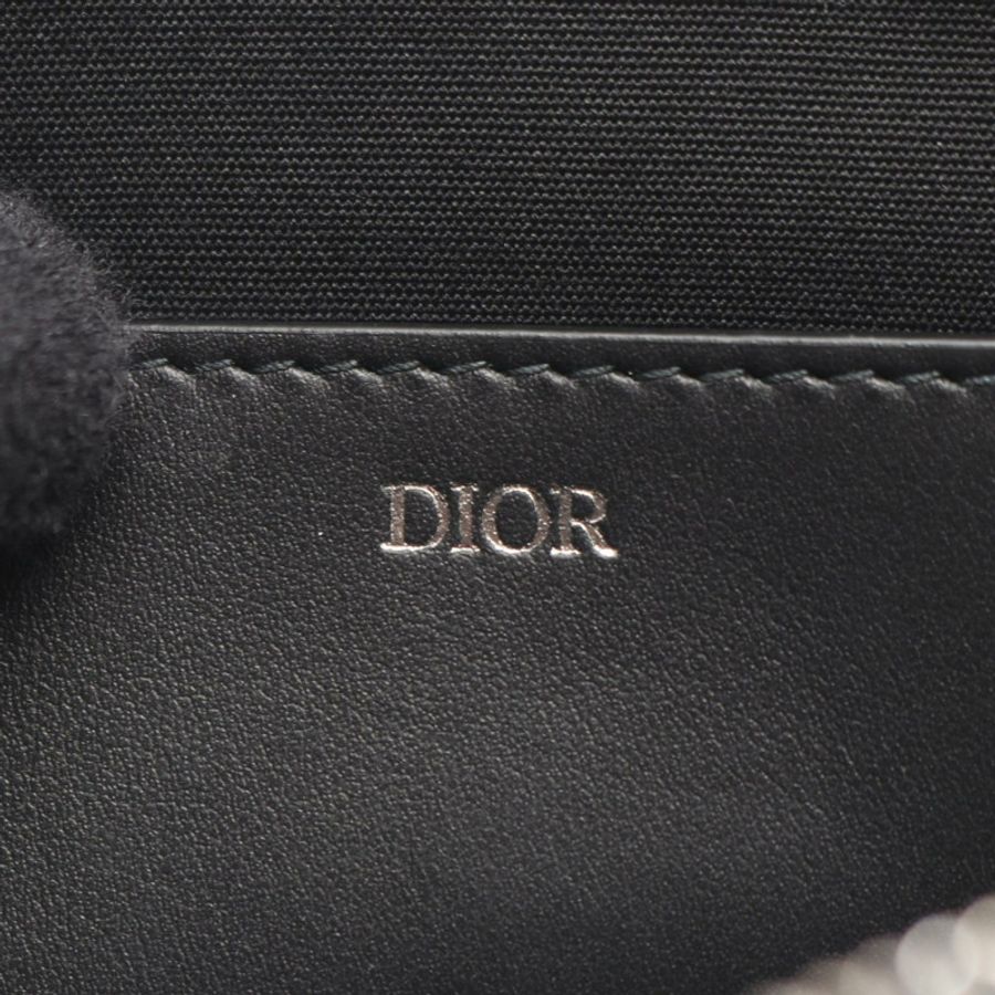Christian Dior 商務手拿包,皮革材質,黑色,附logo,灰色,二手,男士款-3