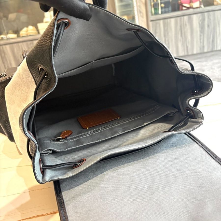 *SHIHNA名牌精品* Coach SPRINT 拼色經典 SIGNATURE 後背包-4