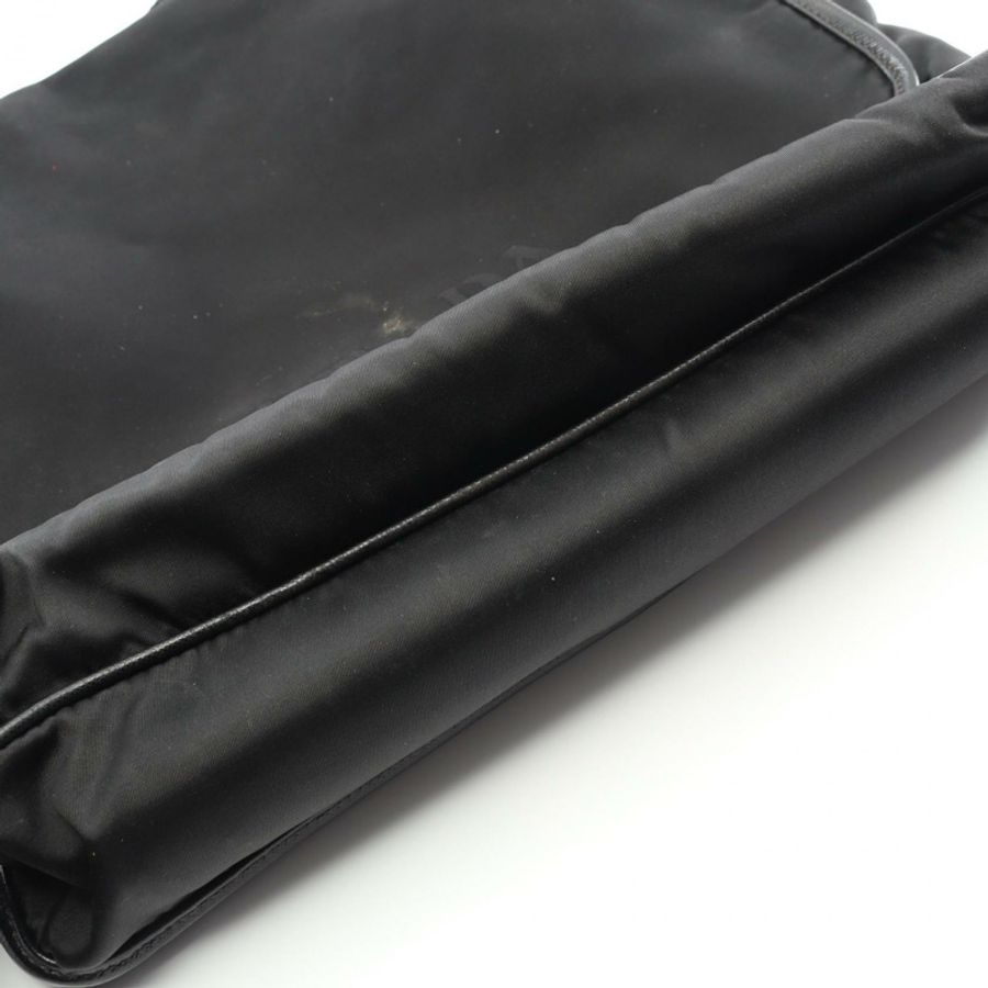 PRADA TESSUTO+SAFFIANO Logo 肩背包 2VD166 尼龍皮革 黑色 二手 男女通用-9