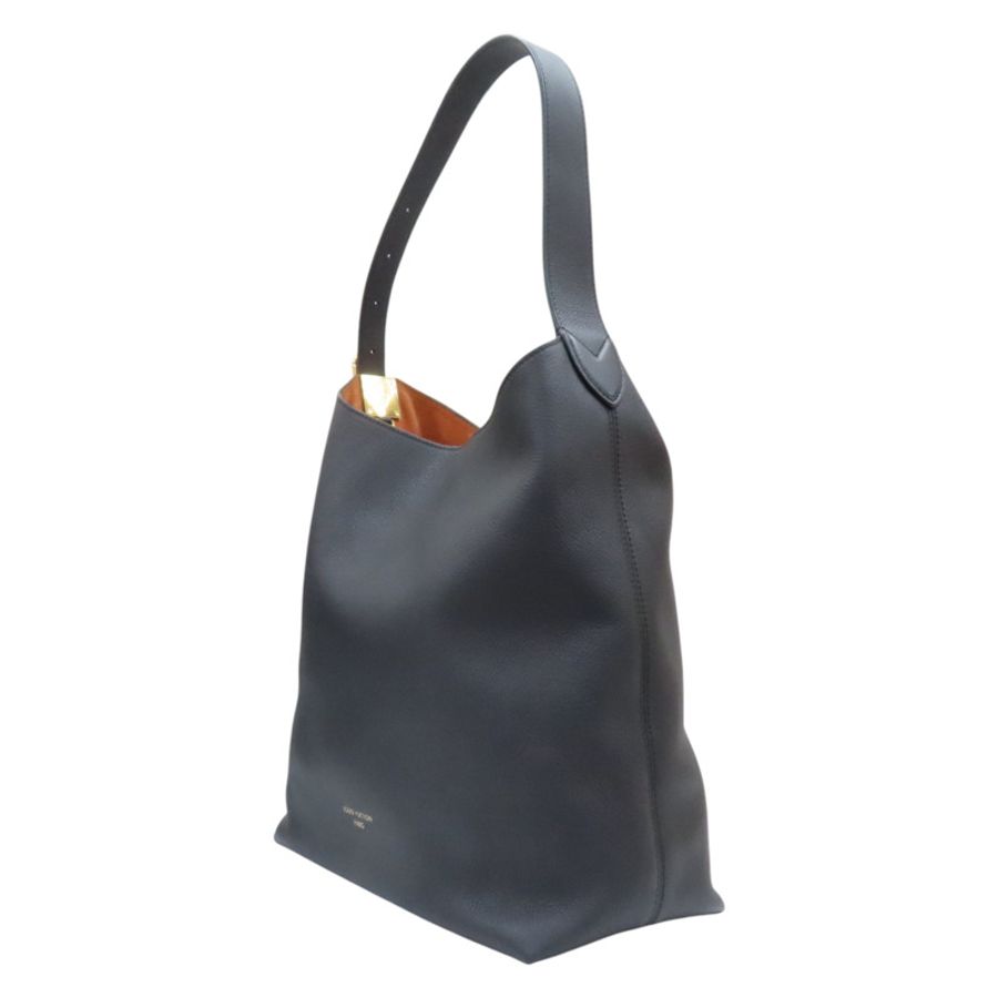 黑色 牛皮 Low Key Hobo MM 肩背包【LOUIS VUITTON LV 路易威登】 M24856-2