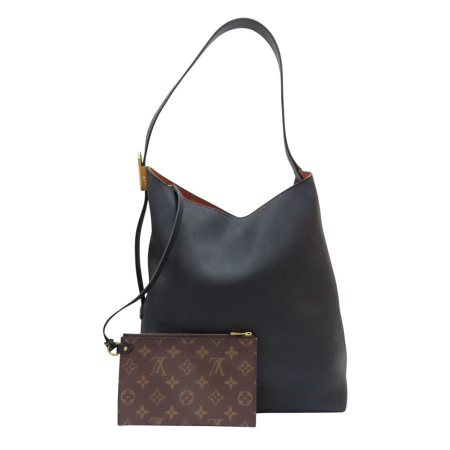 黑色 牛皮 Low Key Hobo MM 肩背包【LOUIS VUITTON LV 路易威登】 M24856-3