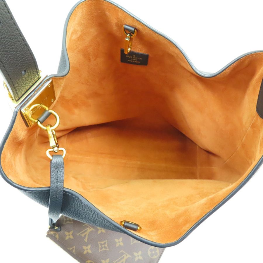 黑色 牛皮 Low Key Hobo MM 肩背包【LOUIS VUITTON LV 路易威登】 M24856-6