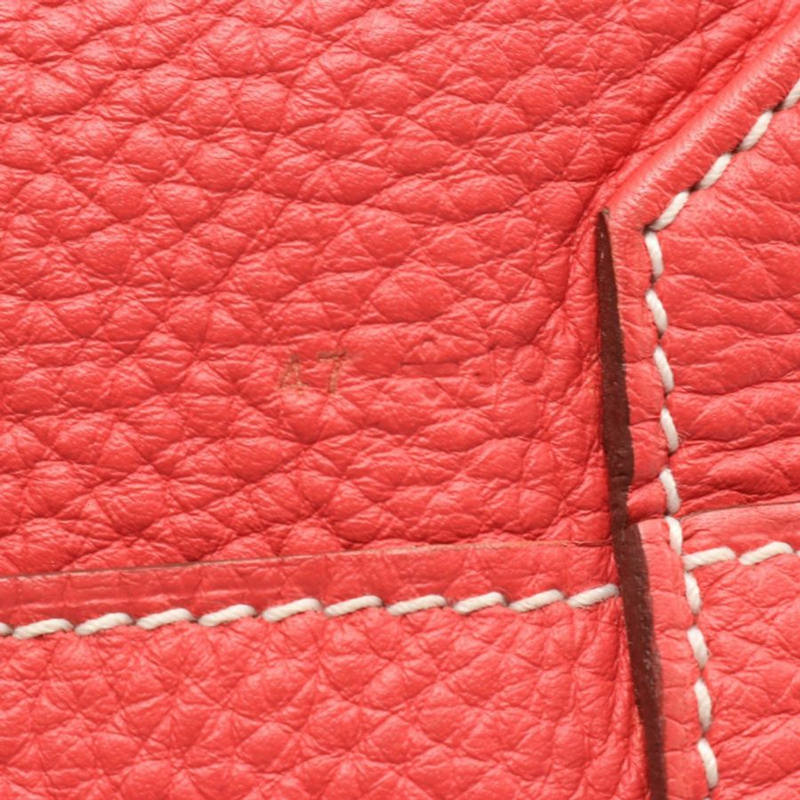 HERMES Doble Sense 45 手提包雙麵包 Taurillon Clemence Bougainvillier 紅寶石色-4