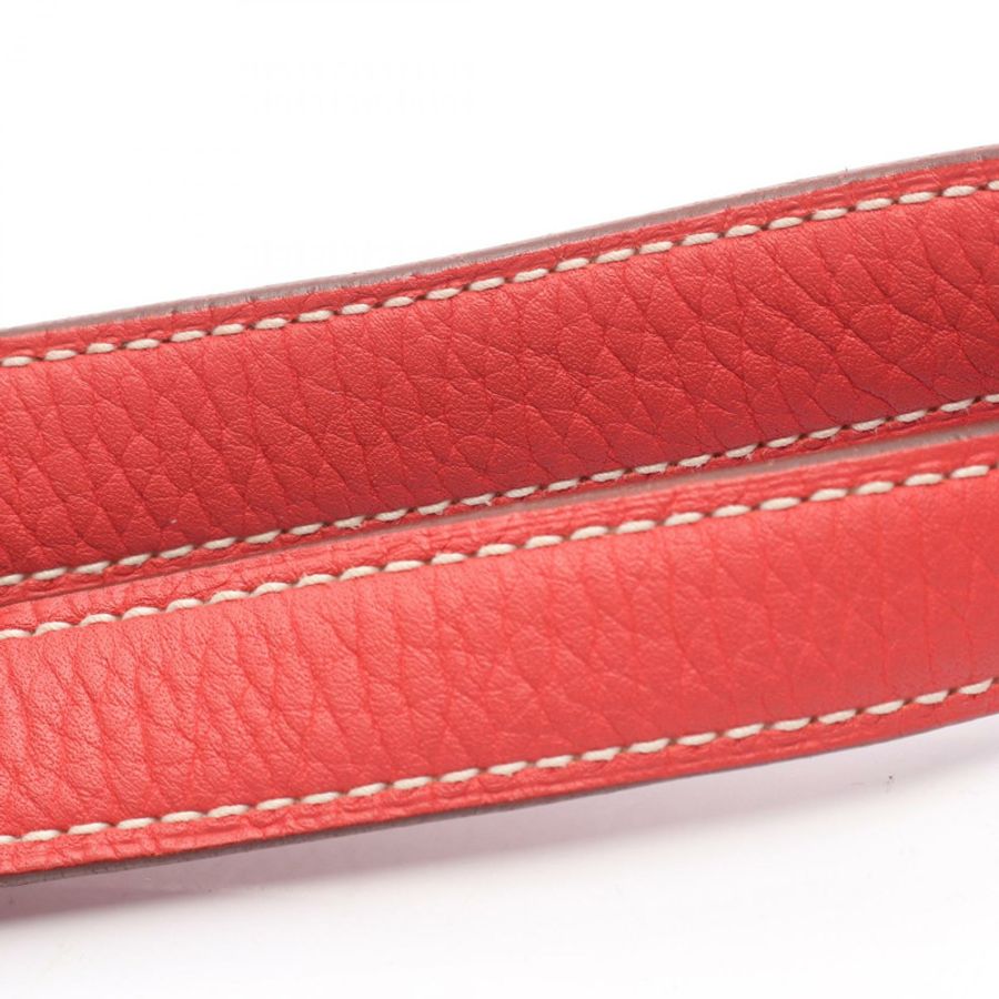 HERMES Doble Sense 45 手提包雙麵包 Taurillon Clemence Bougainvillier 紅寶石色-10