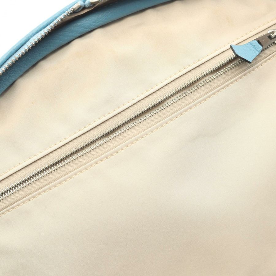 愛馬仕 Intercity 化妝單肩包 D Toile H Taurillon Clemence Ecru SHW-6