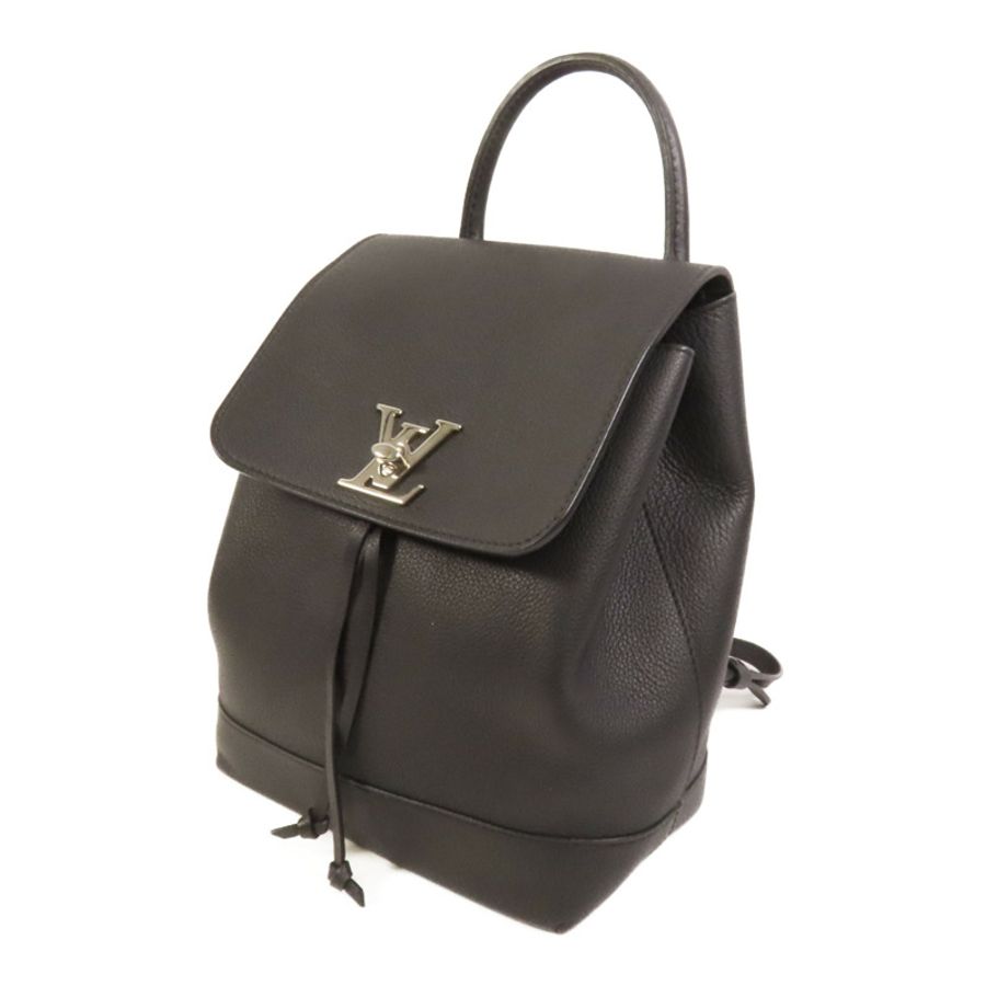 LOUIS VUITTON 牛皮皮革Lock Me Backpack銀扣背包-2