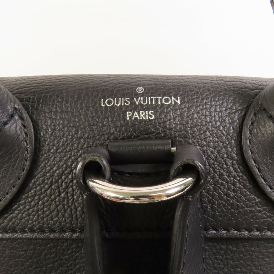 LOUIS VUITTON 牛皮皮革Lock Me Backpack銀扣背包-7
