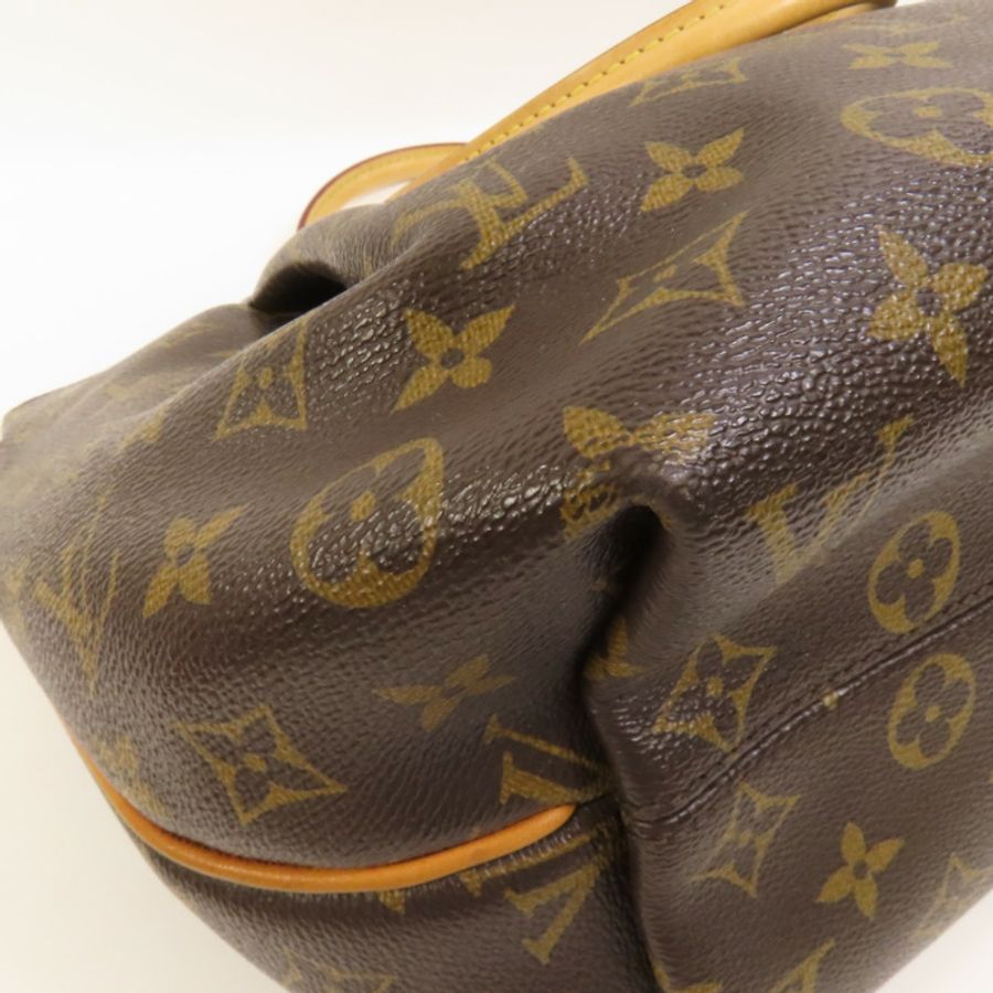 LOUIS VUITTON Monogram Turenne PM金扣肩背袋/手挽袋棕色-13