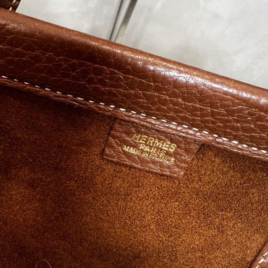 Hermès Kaba 35金棕色公事包-14