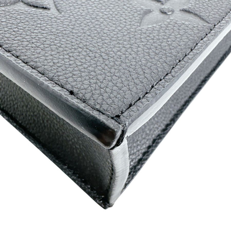 路易威登 Monogram Petite Sac Plat 單肩包，Empreinte，M81417，黑色-7