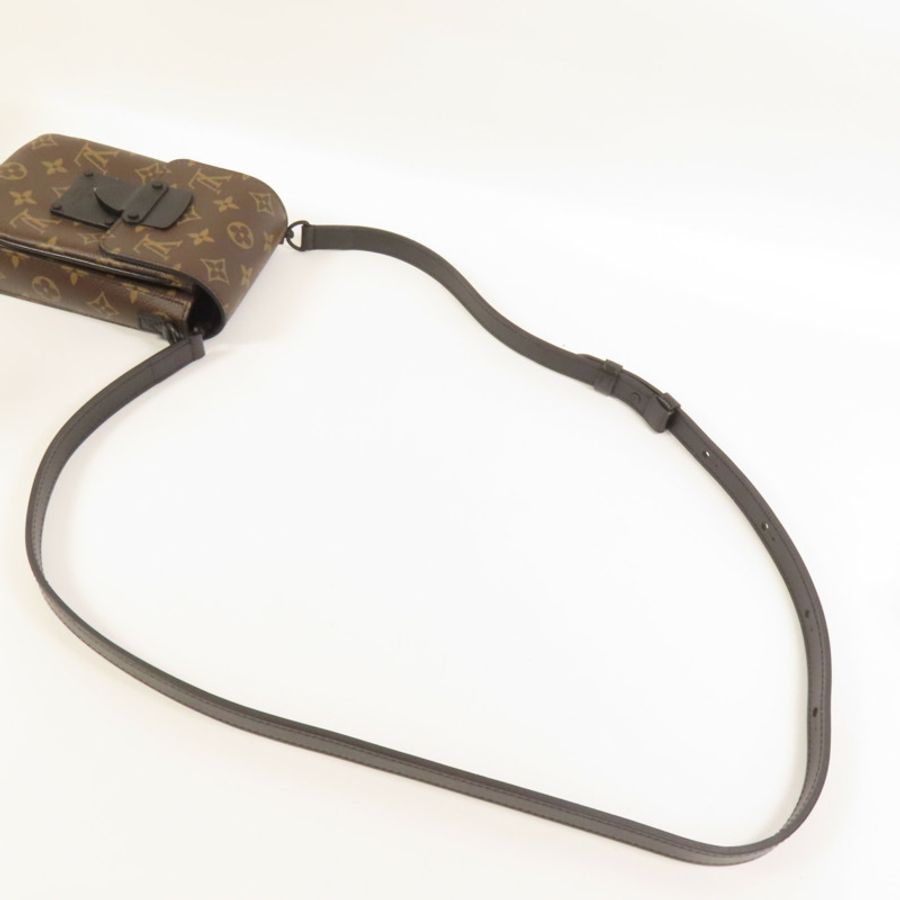 LOUIS VUITTON Monogram Macassar S-Lock肩背袋-5
