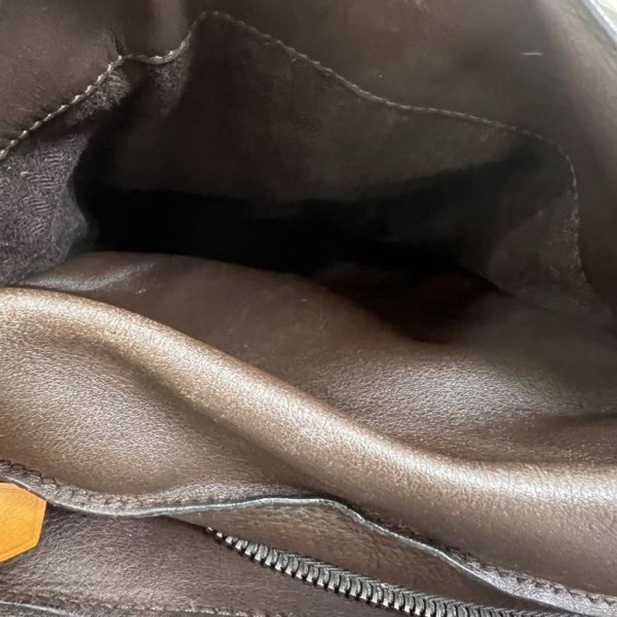 Hermès 中古咖色手提肩背包-14
