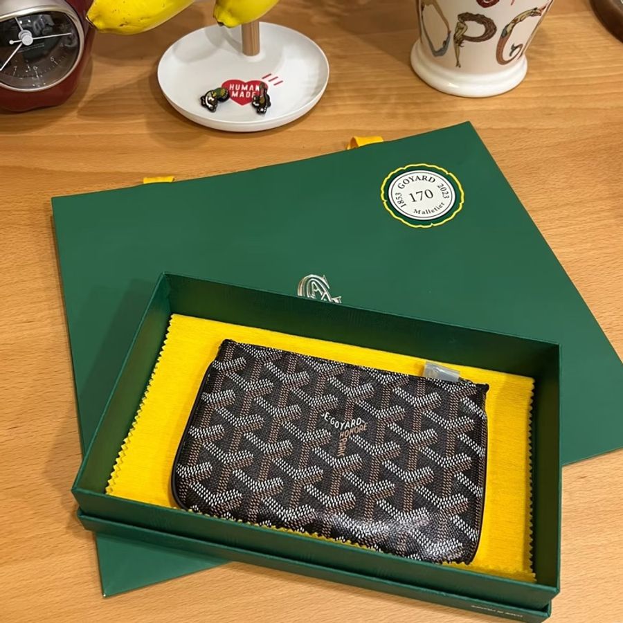 全新✨Goyard黑色一字零錢包🖤日本購入🇯🇵送禮佳🎁-0