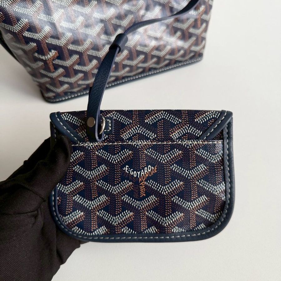 閒置新🫰🏻 Goyard 戈雅 Mini Tote Bag 深藍💙-9