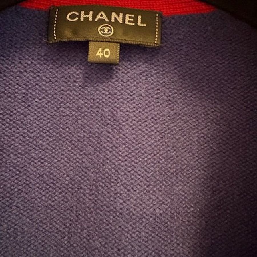 Chanel 100% cashmere經典兩口袋開襟衫-2