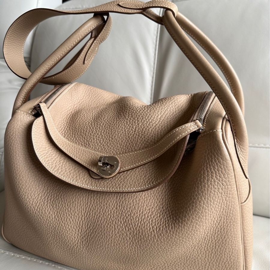 Hermes Lindy 34米灰TC皮-0