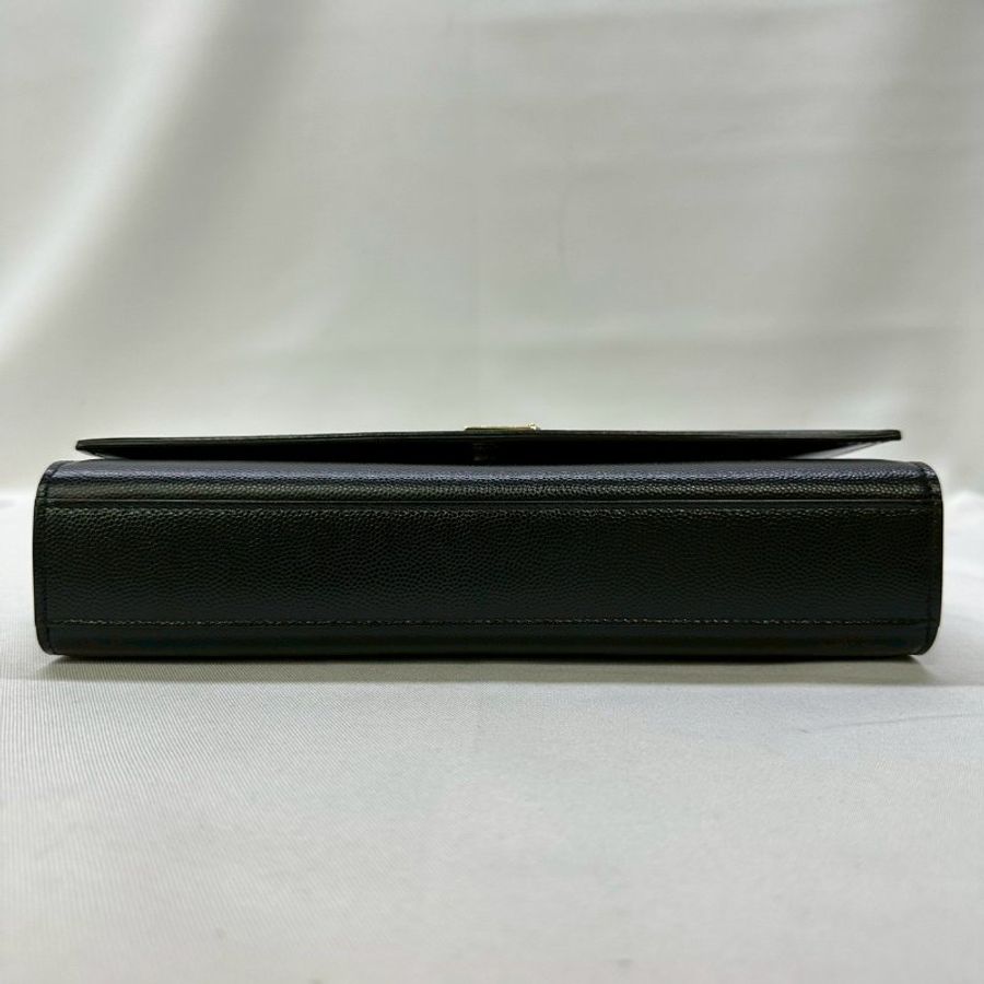 YSL KATE黑金粒面皮革鏈包-8