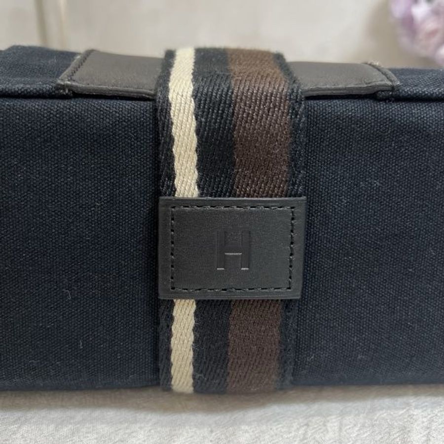 Hermès Troca 帆布拼皮購物包-7