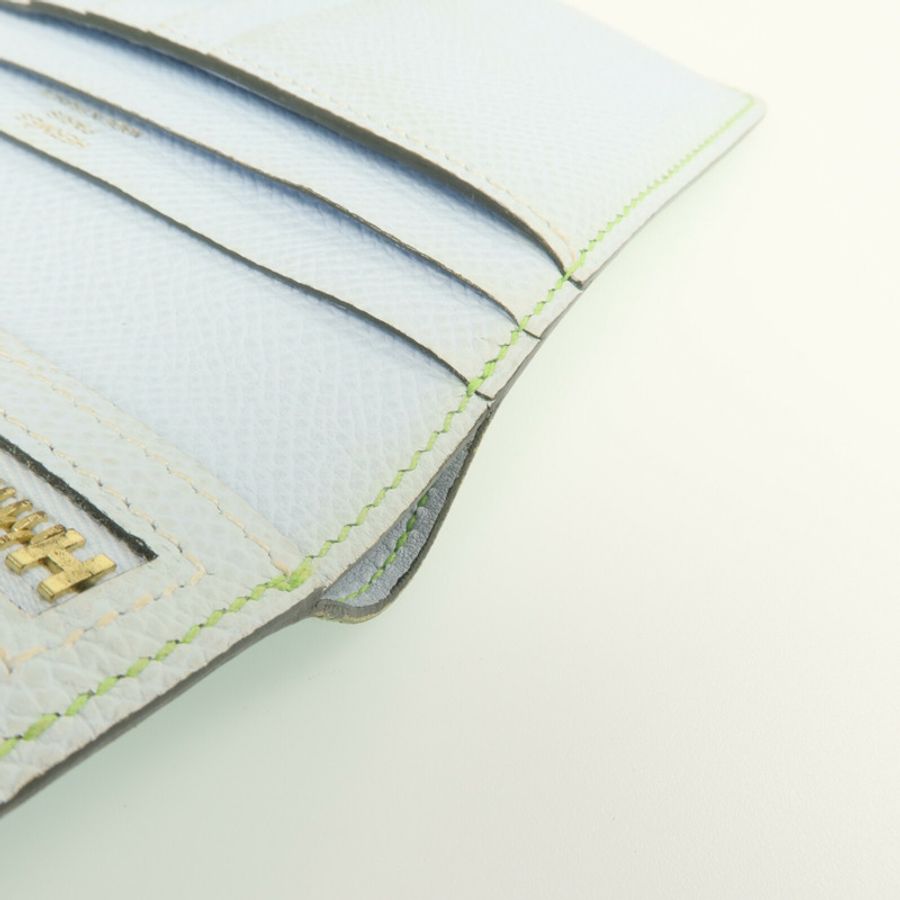 HERMES Epsom皮革Bearn Wallet金扣錢包Vert Criquet-17