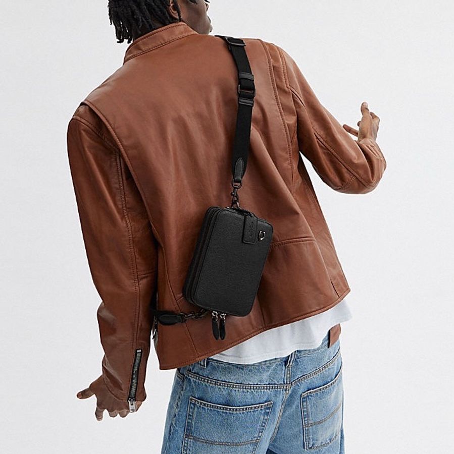 Coach 男士 拉鍊單肩包均碼碼19cm*5.5cm*13cm-2