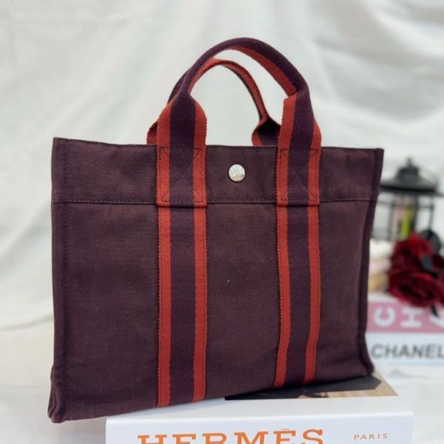 Hermès 小號帆布手袋-3