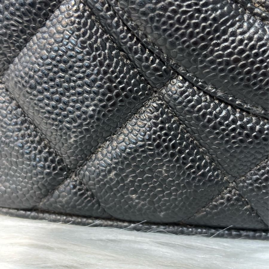 Chanel 1804 GST BOOKTOTE 黑色荔枝皮 金幣包 肩背包 手提包 托特包-8