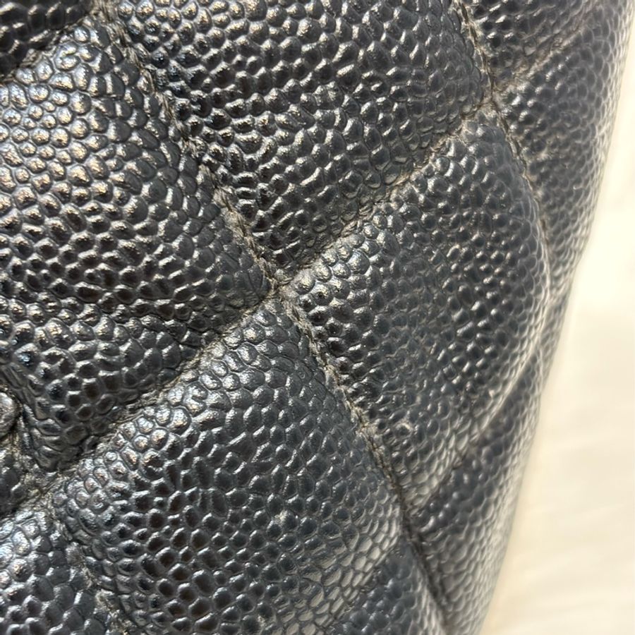 Chanel 1804 GST BOOKTOTE 黑色荔枝皮 金幣包 肩背包 手提包 托特包-11