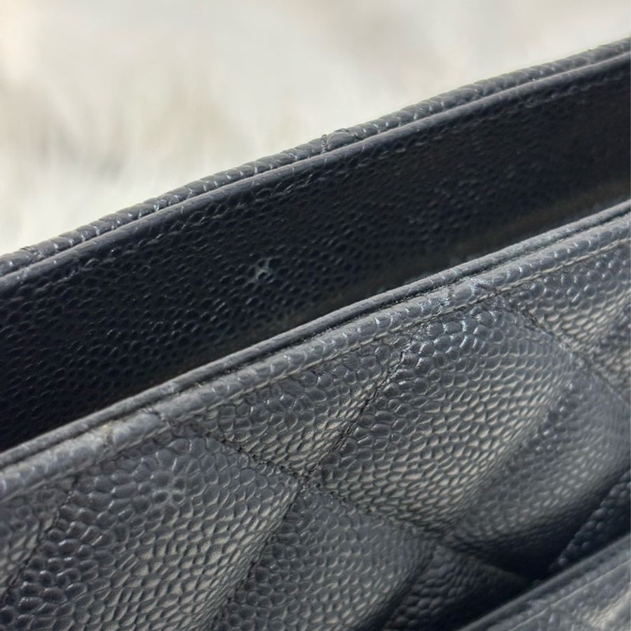 Chanel 1804 GST BOOKTOTE 黑色荔枝皮 金幣包 肩背包 手提包 托特包-29